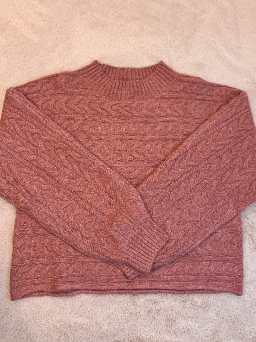 PAPILLON ROSE CABLE KNIT SWEATER - Picture 4 of 7